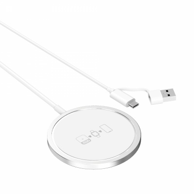 Foto von Wave WA-263 Magsafe Wireless Charger 3in1 15W (White)