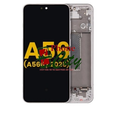 Samsung Galaxy A56 (SM-A566)) service pack LCD Display Assembly With Frame (Pink) -GL