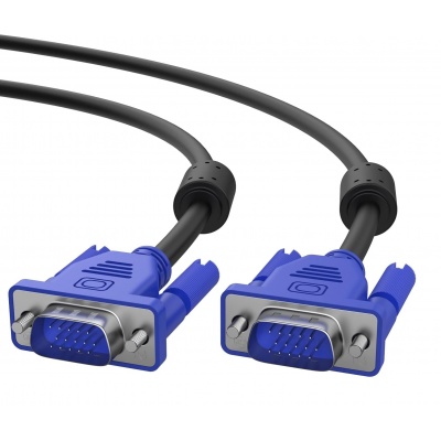 VGA to VGA Male-Male Cable for 1080P Full HD Monitors and Projectors 1.2 M
