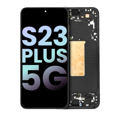 Samsung Galaxy S23 Plus 5G (SM-S916B) Service Pack LCD Display Assembly With Frame (Graphite) - LSY