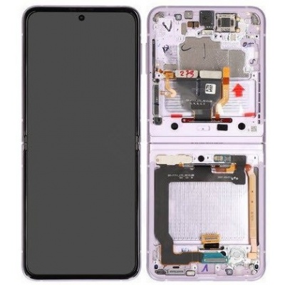 Samsung Galaxy Z Flip3 (SM-F711B) service pack LCD Display Assembly With Frame (Levander) - UCL