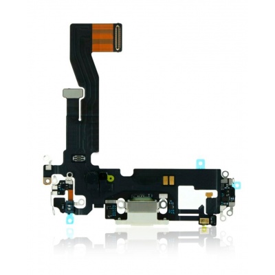 iPhone 12 / 12 Pro Charging Port Flex Cable with Board ORG (Silver) LSY