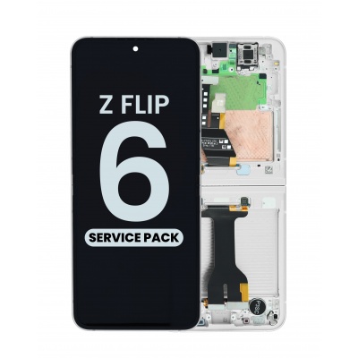 Samsung Galaxy Z Flip 5G (SM-F707) service pack LCD Display Assembly With Frame (Cream) Photo of Samsung Galaxy Z Flip 5G (SM-F707) service pack LCD Display Assembly With Frame (Cream)