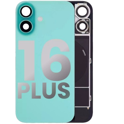 Back Glass Replacement For iPhone 16 Plus With Steel Plate+Magnet -KL - Green