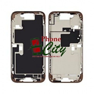 Apple iPhone16 Pro Max Pulled Mid-Frame Housing+BackCover+ No Battery(Gold)-EKS