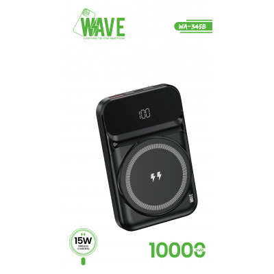 Foto von Wave WA-345B MagSafe Wireless Powerbank 15W – 10.000 mAh (Black)