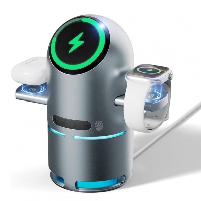 Foto van Wave WA-384 4in1 Magnetic Wireless Charger Stand With Speaker 15W Fast