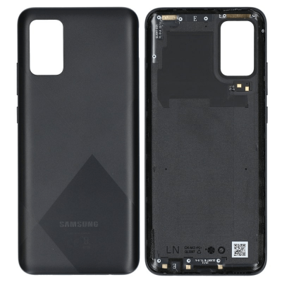 Foto van Samsung Galaxy A02S (A025) Achterglas - Zwart