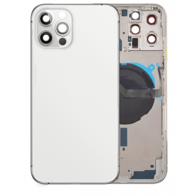 Foto van iPhone 12 Pro Max Pulled Mid-Frame Housing No Battery (White)