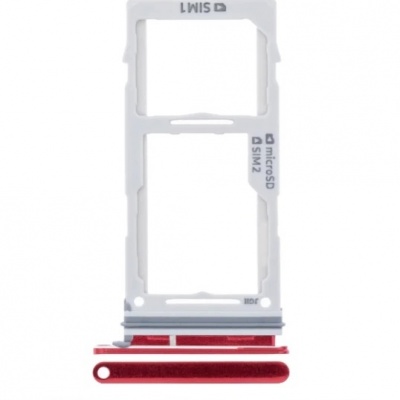 Samsung Galaxy S10 / S10 Plus / S10E (SM-G973F) Sim Card Tray (Red) Photo of Samsung Galaxy S10 / S10 Plus / S10E (SM-G973F) Sim Card Tray (Red)