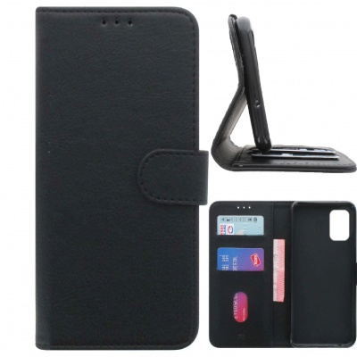 Book Case For Samsung A20 - Black