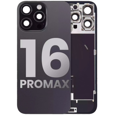 Back Glass Replacement For iPhone 16 Pro Max With Steel Plate+Magnet +NFC - Black Titanium Photo of Back Glass Replacement For iPhone 16 Pro Max With Steel Plate+Magnet +NFC - Black Titanium