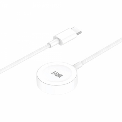 Foto von Wave WA-360 For Apple Watch Type-C Magnetic Fast Wireless Charging Cable (white)