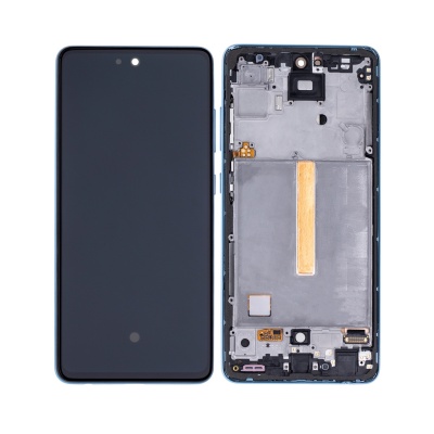 Samsung Galaxy A52 Service Pack LCD Display Assembly With Frame (Blue) Foto von Samsung Galaxy A52 Service Pack LCD Display Assembly With Frame (Blue)