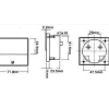 Afbeelding van ANALOGE PANEELMETER VOOR DC STROOMMETINGEN 500mA DC / 70 x 60mm