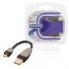Afbeelding van USB 2.0 Kabel A Male - Micro-B Male Rond 0.10 m Zwart