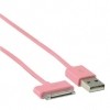 Afbeelding van Data & Oplaad kabel 1,00 m roze