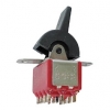 Afbeelding van VERTICALE PADDLE SCHAKELAAR VOOR PCB 4PDT ON-OFF-ON