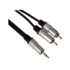 Afbeelding van 3.5 mm STEREOPLUG NAAR 2 x RCA AUDIOPLUG / STANDAARD / 5.0 m / VERGULD