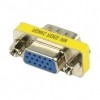 Afbeelding van Metalen mini VGA adapter HD15p mannelijk - HD15p vrouwelijk