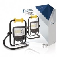 Foto van Mobiele LED Floodlight 50 W 4000 lm Zwart