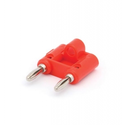 DUBBELE BANAANPLUG - ROOD