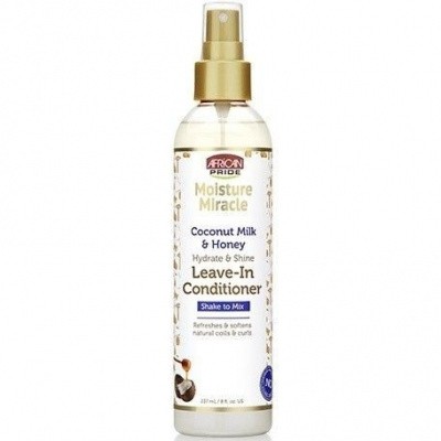 AFRICAN PRIDE MOISTURE MIRACLE Coconut Milk & Honey Leave – In Conditioner AFRICAN PRIDE MOISTURE MIRACLE Coconut Milk & Honey Leave – In Conditioner