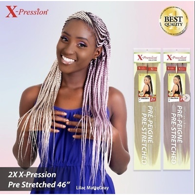 EXPRESSION ULTRA BRAIDS PRE-STRECHED 46'' inch 3 pakken voor 12.50