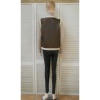 Afbeelding van Vivi Mode - Dames Bodywarmer - Bruin - Khaki - Teddy Voering