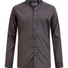 Afbeelding van D555 - Sheffield - Heren Grote Maat Overhemd - Navy - Micro Allover Print