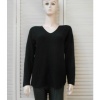 Afbeelding van New Collection - Dames Shirt - Zwart - V-hals - Lange Mouwen
