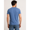 Afbeelding van Ebouns Denim - V-hals T-shirt - Melee Blauw - Met Printtekst