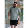 Afbeelding van D555 - Chippenham - Plussize - Polo - Khaki - Korte mouwen
