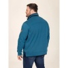 Afbeelding van D555 - Conway - Plussize Sweater - Petrol - Rits in kraag