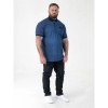 Afbeelding van D555 - Murray - Plussize - Polo - Blue - Allover print - Korte mouwen