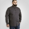 Afbeelding van D555 - Sheffield - Heren Grote Maat Overhemd - Navy - Micro Allover Print