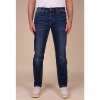 Afbeelding van New Star - Jacksonville - Heren Stretch Denim Broek - Dark Blue Used - Straight leg
