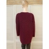 Afbeelding van Italy Moda - Uplng - Dames Sweater - Bordeaux - Tijgerprint