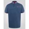 Afbeelding van D555 - Hargreaves - Plussize Polo - Melee Navy - Borstzakje