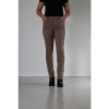 Afbeelding van New Star - Memphis - Dames Stretch Twill Broek - Taupe - Slim Fit - Hoog Model