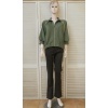 Afbeelding van NEW collection - Dames Vest -Sweatstof - Army Groen