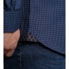 Afbeelding van D555 - Middlesbrough - Heren Grote Maat Overhemd - Navy - Micro Allover Print