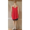 Afbeelding van Italy Moda - Dames Singlet - A-lijn - V-hals - Koraal - Plooing Allover