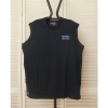 Afbeelding van Redfield - Heren Grote Maat Mouwloos V-hals Shirt - Donkerblauw- Badgeprint