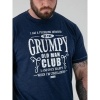 Afbeelding van D555 - COOPER - Heren Plussize T-Shirt - Navy melee- Print