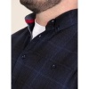 Afbeelding van D555 Higgins - Plussize Overhemd - Navy - Zwart - Geruit