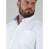 Afbeelding van D555 Richard - Plussize Overhemd - Uni Wit - Lange Mouwen