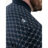 Afbeelding van D555 - Saunders - (Plussize) - Polo - Navy - Allover print - Korte mouwen
