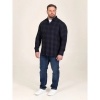 Afbeelding van D555 Higgins - Plussize Overhemd - Navy - Zwart - Geruit