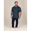 Afbeelding van D555 - Hargreaves - Plussize Polo - Melee Navy - Borstzakje